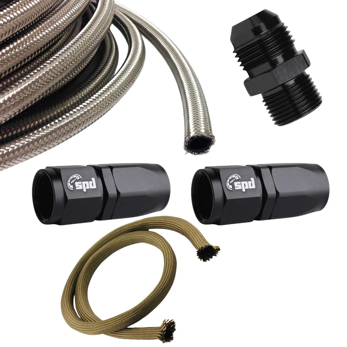 Olej Holset w zestawie Turbo 2 x proste AN4 + skarpeta chroniąca przed wysoką temperaturą