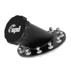 Fuel Cell Filler Neck 45º Black Aluminum with PTFE Gasket