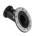 Fuel Cell Filler Neck 45º Black Aluminum with PTFE Gasket