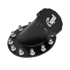 Fuel Cell Filler Neck 45º Black Aluminum with PTFE Gasket