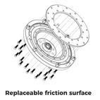 PMC Flywheel Mercedes-Benz M113 M113K M156 AMG 240mm