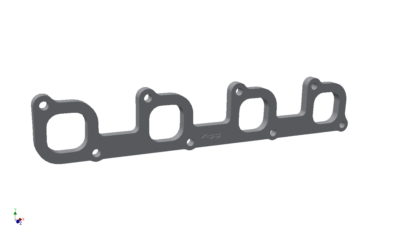 Exhaust flange Volvo 8v 10mm