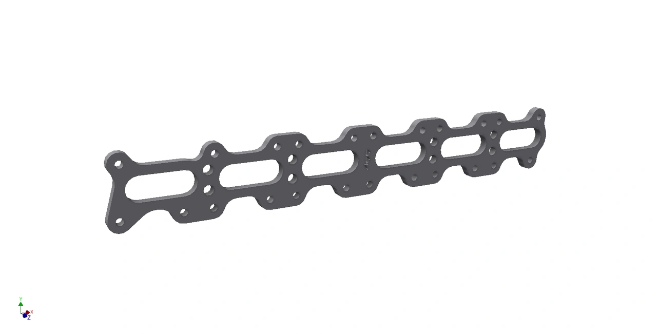 Exhaust flange Mercedes OM606 SS - 10mm