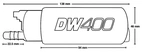 DeatschWerks In-Tank Pump DW400 L/Hr